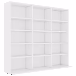 Armadietto Porta CD Bianco 102x23x89,5 cm in Legno Multistratocod mxl 73311