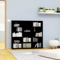 Armadio Porta CD Nero 102x23x89,5 cm in Truciolatocod mxl 127395