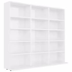 vidaXL Mobile Porta CD Bianco Lucido 100x23x89,5 cm Legno Multistrato - Vista aggiuntiva 2