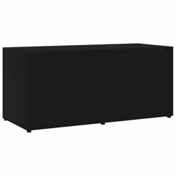 vidaXL Mobile Porta TV Nero 80x34x36 cm in Legno Multistrato - Vista aggiuntiva 2