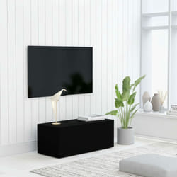 Vidaxl - Mobile tv, Armadietti a per tv Nero 80x34x30 cm in Truciolato