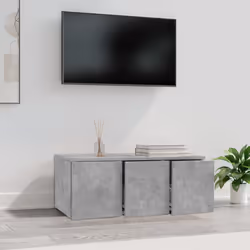 vidaXL Mobile Porta TV Grigio Cemento 80x34x30 cm Legno Multistrato - Vista aggiuntiva 3