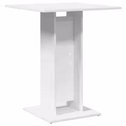 vidaXL Tavolo da Bistrot Bianco 60x60x75 cm in Legno Multistrato - Vista aggiuntiva 2