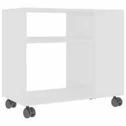 vidaXL Tavolino da Salotto Bianco 70x35x55 cm in Legno Multistrato - Vista aggiuntiva 2