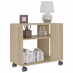 vidaXL Tavolino da Salotto Rovere Sonoma 70x35x55 cm Legno Multistrato - Vista aggiuntiva 3