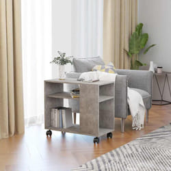 Vidaxl - Tavolino da Caffè, Tavolino da Salotto Grigio Cemento 70x35x55 cm in Legno Multistrato
