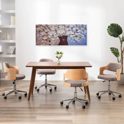 Vidaxl - Set Stampa su Tela da Muro Fiori in Vaso Multicolore 150x60 cm 80857