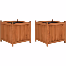 Questo set di letti rialzati in legno attira l'attenzione nel vostro giardino, terrazza o patio. Potete posizionare dentro tu ...