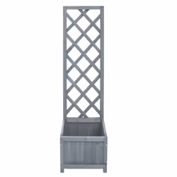 Fioriera a Traliccio 40x30x135 cm in Legno Massello di Abetecod mxl 71352 - Vista aggiuntiva 2