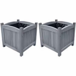 Questo set di 2 splendidi letti rialzati in legno attirerà l'attenzione nel vostro giardino o sulla vostra terrazza o patio. ...
