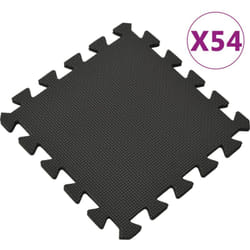 Vidaxl - Tappetino a Incastro 54 pz 4,86m² in Schiuma eva Nera 64500