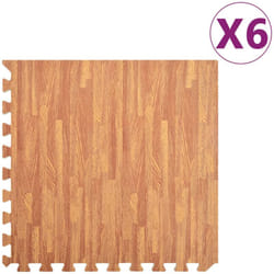 Vidaxl - Tappetino a Incastro 6 pz Venature Legno 2,16 ㎡ Schiuma eva 94616