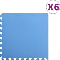 Vidaxl - Tappetino a Incastro 6 pz 2,16 m² in Schiuma eva Blu
