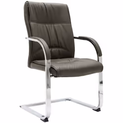 Questa sedia da ufficio a sbalzo, dal design contemporaneo, è un pezzo unico, che aggiunge un po' di comfort alla vostra gior ...