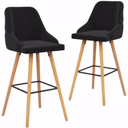 Il nostro set di 2 sedie da bar, con il suo stile elegante e moderno, si adatta a una varietà di spazi, come casa, ufficio, b ...