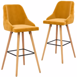 Il nostro set di 2 sedie da bar, con il suo stile elegante e moderno, si adatta a una varietà di spazi, come casa, ufficio, b ...