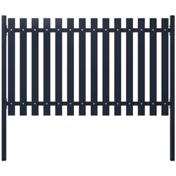 Questo pannello di recinzione semplicistico con pali presenta un design semplice ma pratico e si adatta a qualsiasi giardino. ...