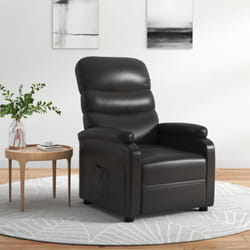 Vidaxl - Poltrona Reclinabile Nera in Similpelle 628960