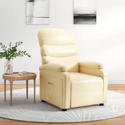 Vidaxl - Poltrona Reclinabile Crema in Similpelle 804671