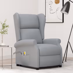 VidaXL 289740 sedia massaggiante elettrica Grigio