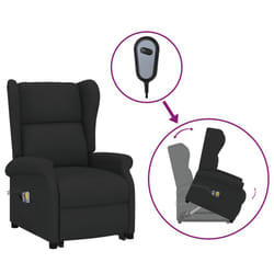 VidaXL 289742 sedia massaggiante elettrica Nero