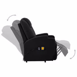 VidaXL 289757 sedia massaggiante elettrica Nero - Vista aggiuntiva 4