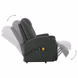 VidaXL 289760 sedia massaggiante elettrica Antracite - Vista aggiuntiva 4