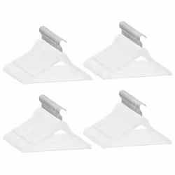 Set Appendiabiti 100 pz Antiscivolo Bianchi in Legno Massellocod mxl 121318 - Vista aggiuntiva 2