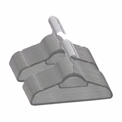 Set Appendiabiti 50 pz Antiscivolo Grigio in Vellutocod mxl 103050 - Vista aggiuntiva 2