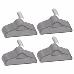 Set Appendiabiti 100 pz Antiscivolo Grigio in Vellutocod mxl 78944 - Vista aggiuntiva 2