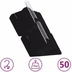 Questo set di appendini è realizzato in plastica e metallo, materiali che rendono il prodotto resistente e robusto e in grado ...