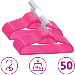 Set Appendiabiti con Antiscivolo in Velluto Rosa vari pezzi modelli : 50 pz