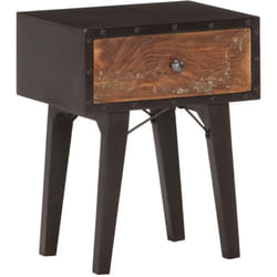 Vidaxl - Comodino 40x30x50 cm in Legno Massello di Recupero