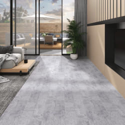 Listoni Pavimento pvc 5,02 m² 2 mm Autoadesivi Grigio Cemento Vidaxl 75449