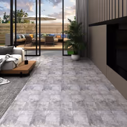 Colore: Marrone cemento Materiale: PVC Dimensioni (ciascun listone): 91,45 x 15,24 cm (L x P) Superficie totale: 5,02 m² Spes ...