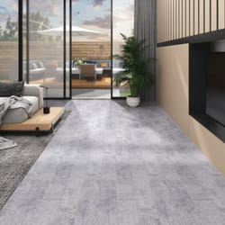 Listoni Pavimento in pvc 4,46 m² 3 mm Autodesivi Grigio Cemento Vidaxl 30436