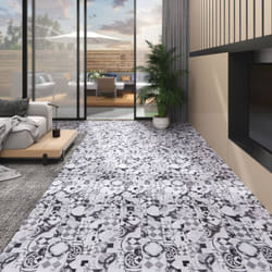 Listoni Pavimento in pvc 4,46 m² 3 mm Autodesivi Motivo Grigio Vidaxl 56826