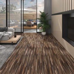 Listoni Pavimento pvc 5,02 m² 2mm Autoadesivi Marrone a Strisce Vidaxl 73674