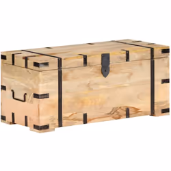 Se state cercando un semplice tocco di fascino rustico da aggiungere al vostro arredamento interno, questo baule in legno mas ...