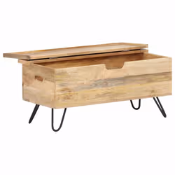 VidaXL 289635 scatola di conservazione Legno di mango, Acciaio - Vista aggiuntiva 2