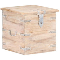 Vidaxl - Baule 40x40x40 cm in Legno Massello di Acacia 943572