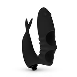 Easytoys - vibratore da dito in silicone nero 1 St