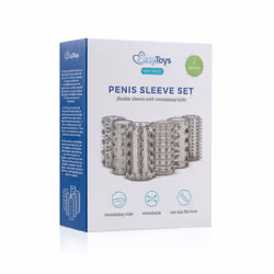 EasyToys Men Only ET802BLK dispositivo per l'allargamento del pene Manicotto per pene Nero, Trasparente - Vista aggiuntiva 5