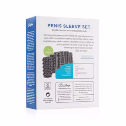 EasyToys Men Only ET802BLK dispositivo per l'allargamento del pene Manicotto per pene Nero, Trasparente - Vista aggiuntiva 6