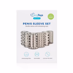 EasyToys Men Only ET802BLK dispositivo per l'allargamento del pene Manicotto per pene Nero, Trasparente - Vista aggiuntiva 7