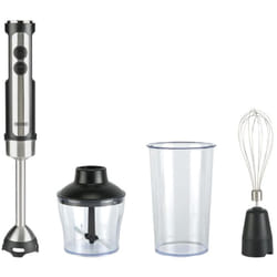 Bourgini 22.2401.00.00 frullatore 0,8 L Frullatore ad immersione 1200 W Nero, Acciaio inox