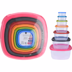 Box per alimenti in plastica con coperchio. Ogni misura ha il coperchio colorato e la tua cucina sarà subito più vivace ma al ...