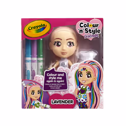 Crayola Colour'n'Style Friends Lavender, Kit di attività manuali per bambini, 3 anno/i, Multicolore