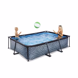 EXIT 30.00.32.00 piscina fuori terra Piscina con bordi Piscina rettangolare 3700 L Grigio - Vista aggiuntiva 6