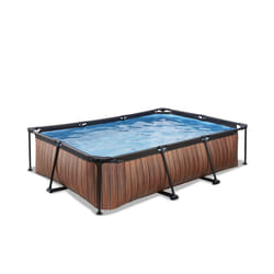 EXIT 30.00.32.10 piscina fuori terra Piscina con bordi Piscina rettangolare 3700 L Marrone